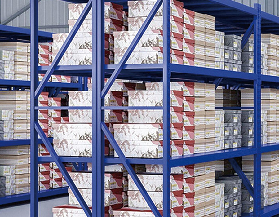 Prateleiras sem parafusos para serviços médios (500-800 kg/camada)